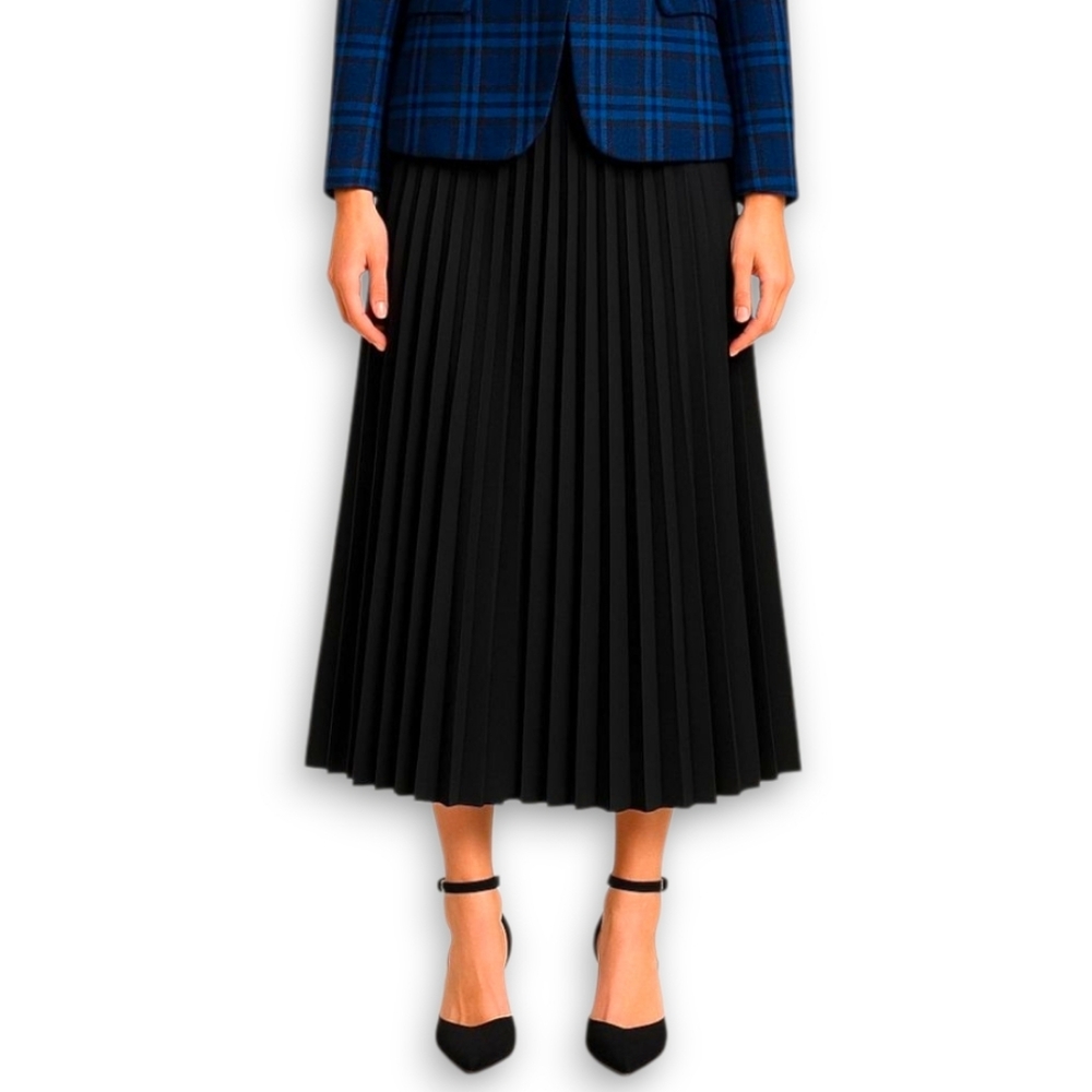 Peated Midi Skirt